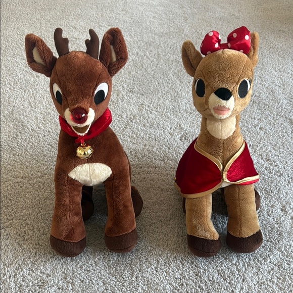 Build-A-Bear Other - Build-A-Bear Male and Female Rudolph set of 2
